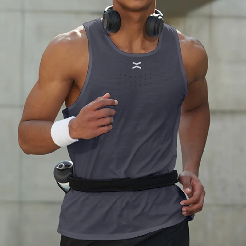 Sleeveless Undershirt - Kaus tanpa lengan maraton pria, rompi