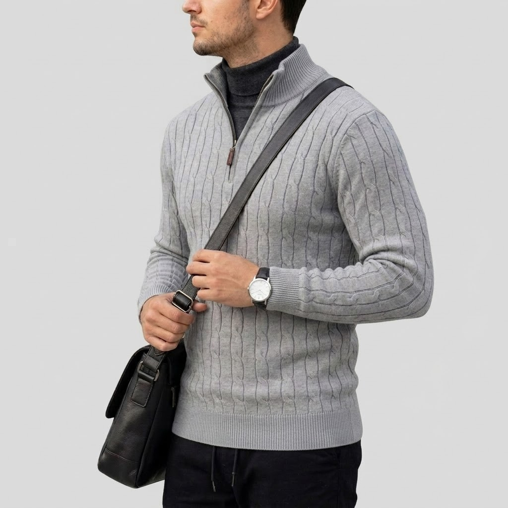 Sweater Polo Pria Lengan Panja - Thermal Long John ulasan dan harga