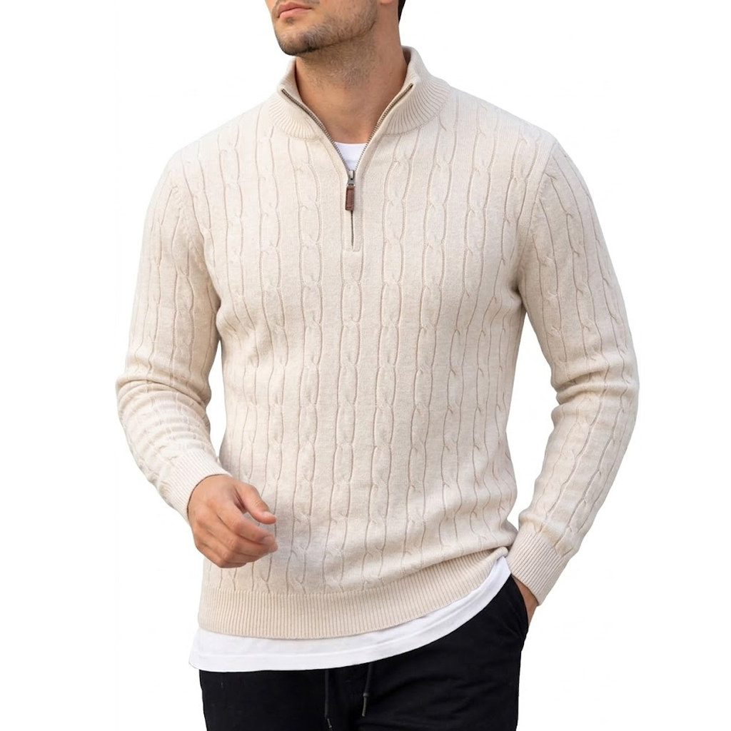 Sweater Polo Pria Lengan Panja - Thermal Long John ulasan dan harga