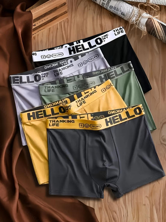 Celana Boxer Pria Bahan Sutra  - Multi Pack Underwear ulasan dan harga