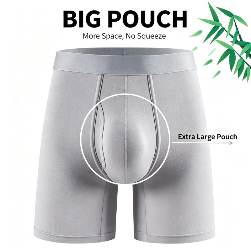 Celana Boxer Pria Bahan Serat  - Bamboo Fiber Trunk ulasan dan harga